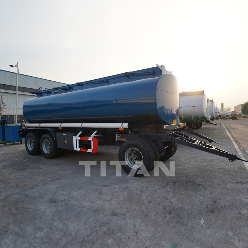 Fuel dolly drawbar tanker trailers TITAN fuel tank trailer for sale high quality fuel tank trailer for sale supplier