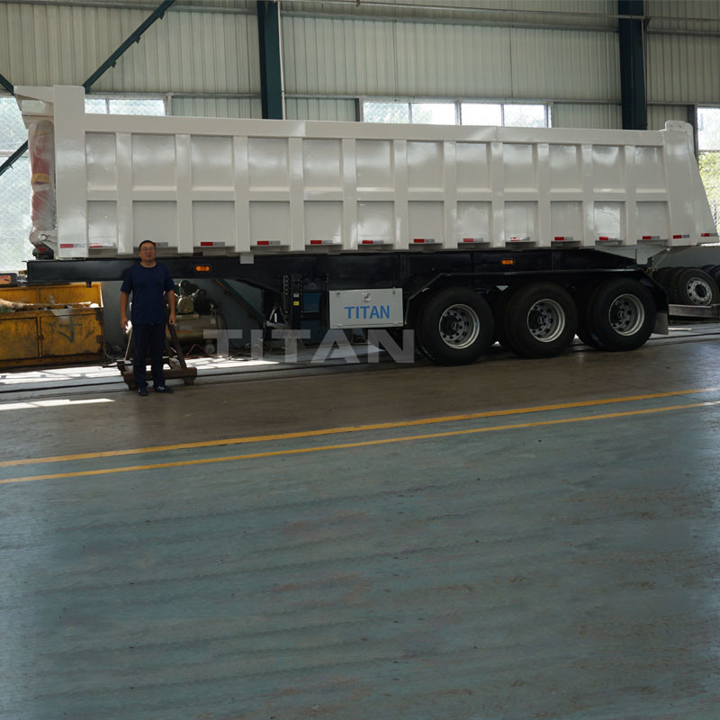 TITAN 40 cubic meter tipper trailer tipper trailer rear dump trailer for sale supplier