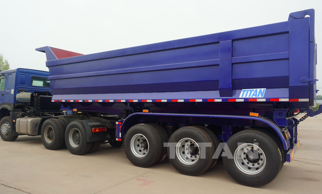 28cbm semi dump trailer dump truck trailer to transport Sand and Gravel supplier