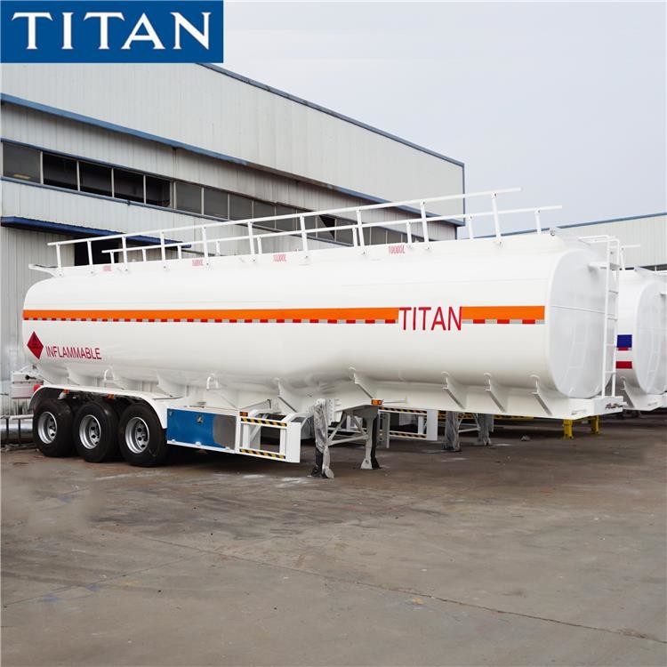 3 Axle 50000 Liters Carbon Steel Fuel Tanker Trailer Manufacturers supplier