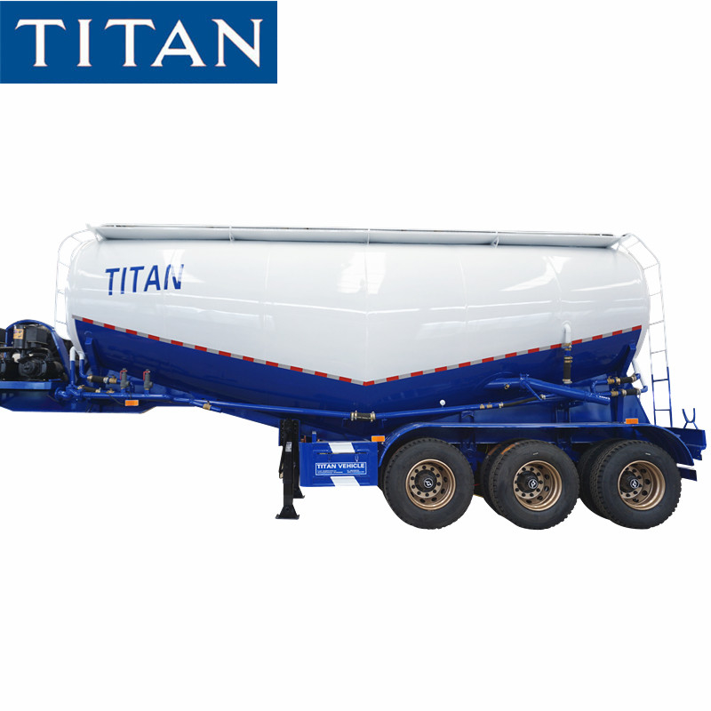 Super used cement semi trailer with 60tons - 80tons loading capacity supplier