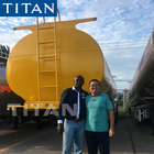 TITAN 3 axle diesel water propane chemical tank trailer price supplier