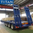 Hydraulic 4 Axle 100 Tons Heavy Lowbed Low Load Trailer supplier
