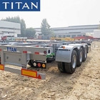 Tri Axle Chassis Skeletal Skeleton Shipping Container Trailer for Sale supplier