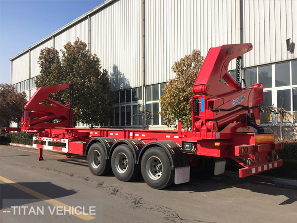 37 ton 40ft  Container Side Loader Trailer , Self Loading Container Trailer supplier